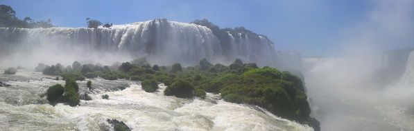 panoramic view of Iguazu Falls