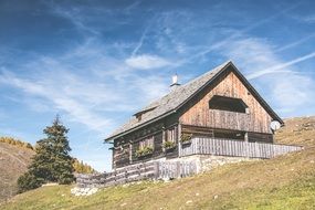 chalet in sunny alps