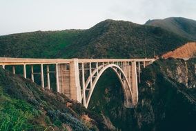 bixby bridge on the big sur coast