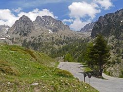 Alps in the south of France in summer