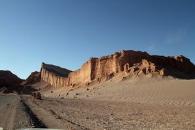 panorama of the moon valley in Chile