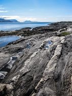rocky coast near the lake