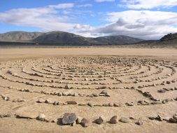 dry lake bed in Ð¡alifornia