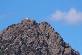 Church on the mountain in Greece