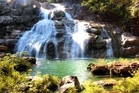 Natural waterfall in Thailand