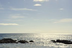 rocky surf near paradise beach