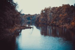 Evening River Landscape