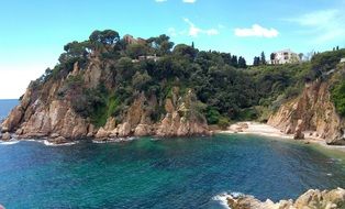 beach on the Costa Brava in Spain