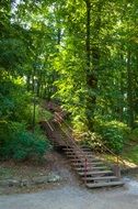 stairs uphill in Lviv, Ukraine