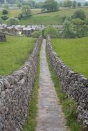 Landscape of Dry Stone path