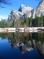 snow Yosemite Mountain