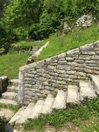 Ruin Hermitage ancient Stairs view