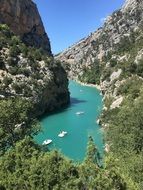 Beautiful landscape with Lac Saint Croix in France
