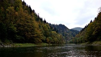 Pieniny Poland Mountains lake panorama