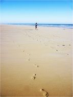 huge sandy beach in andalusia