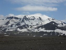landscape of Glacier Rocks in Iceland