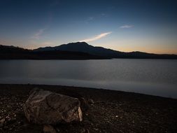 twilight over the coast in axarquia