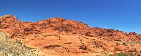 cliffs in desert in nevada on a sunny day