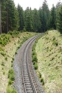railway system in forest