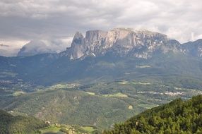 Landscape of the South Tyrol Mountains