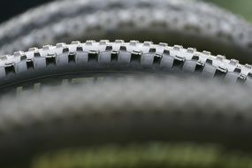 bicycle wheel in profile close-up