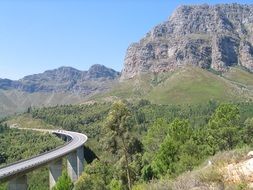 motorway in green highlands