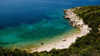 panorama of the adriatic coast in croatia