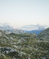 mountain landscape for climbers