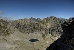 Tatry Bystre Sedlo Slovakia mountain blue sky view