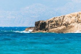 beautiful Crete Matala Sea coast view