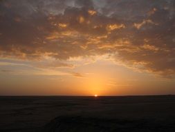 striking Sunset desert