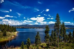 panoramic view of granby lake in colorado