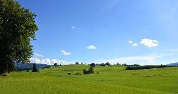 panorama of a picturesque landscape in bavaria