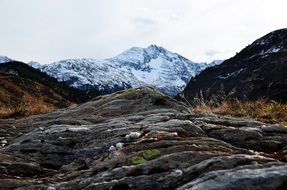 Snowy Alps in winter