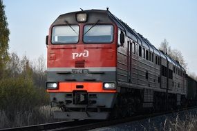 locomotive of the Russian railway