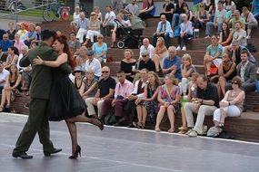 pair dance at the festival in hamburg