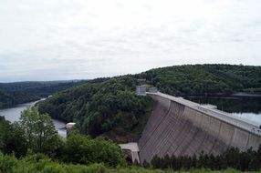Landscape of rappbode reservoir