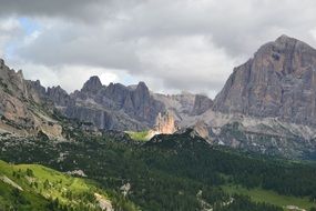 landscape of italian dolomites