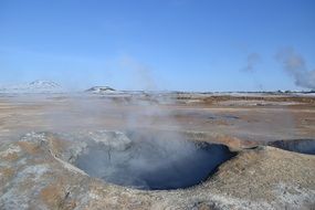 Active Volcano Sulphur,Iceland