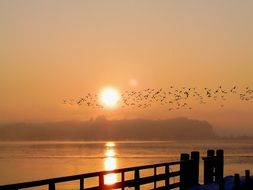 Chiemsee Sunrise Lake Morgenrot