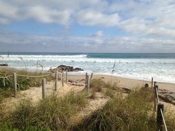 ocean landscape on a cloudy day