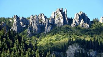 green tatras with rocks in poland
