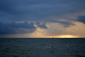 twilight over the North sea
