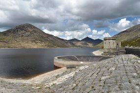 reservoir in a quiet valley in northern ireland