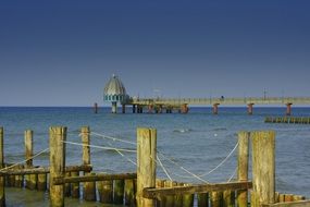 Port on a baltic sea bank