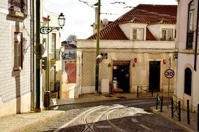 striking Lisbon Tram