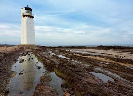 white coastal lighthouse