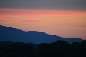 incomparable Mountains Red Sunset