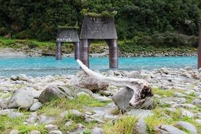 gate near the river in new zealand