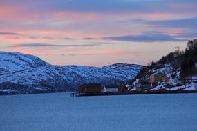 mountain sunset in Norway